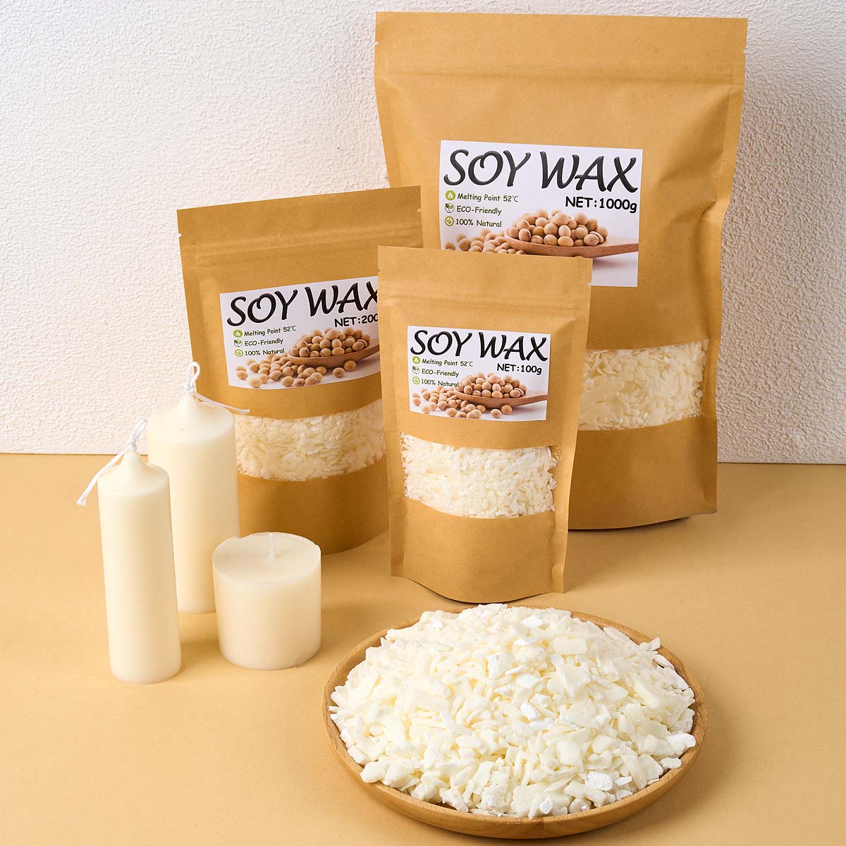 Candle Making Uk - 1 Pounds Pure White Soy Wax