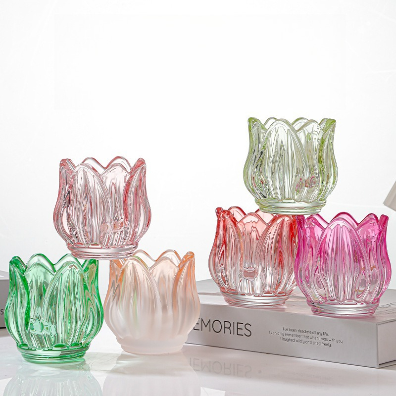 Glass Tulip Candle Cup, Atmosp - đánh giá và giá Candle Making Glass