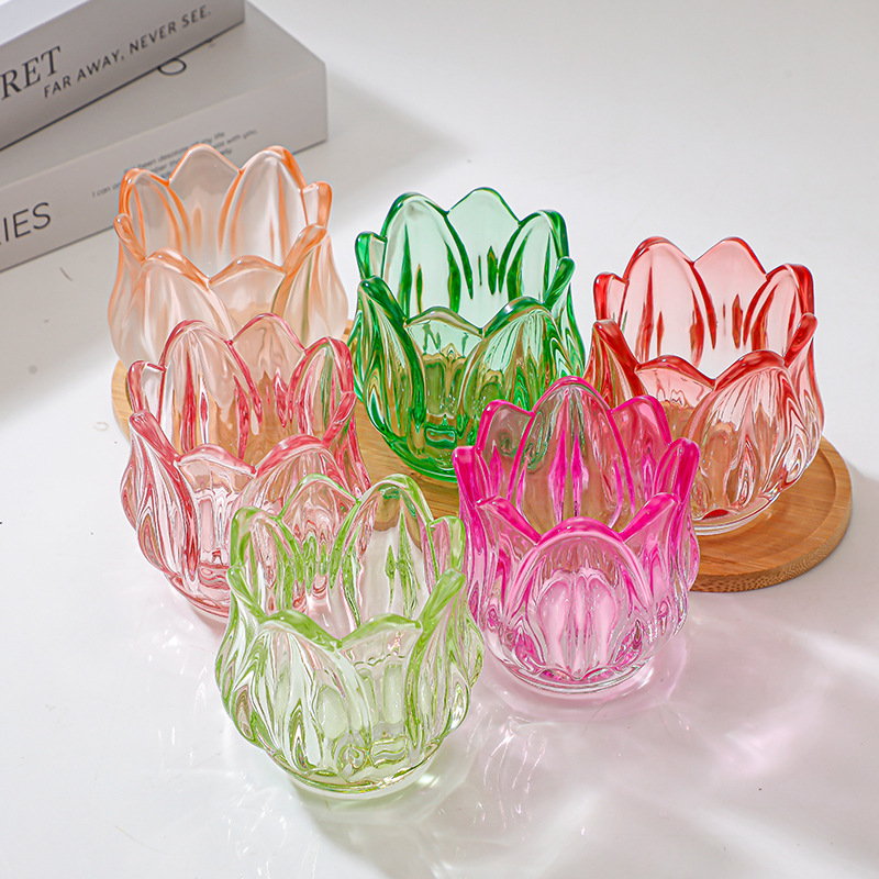 Glass Tulip Candle Cup, Atmosp - đánh giá và giá Candle Making Glass