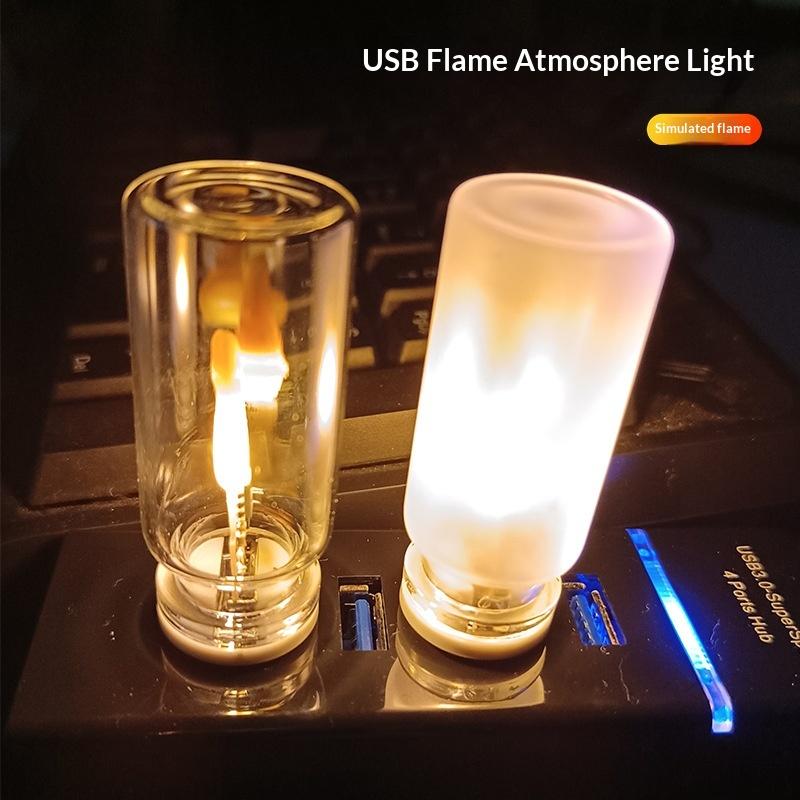 USB Flame Flickering LED Frost - đánh giá và giá Candle Making Glass