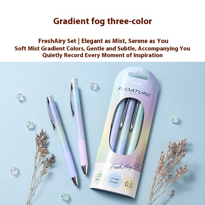 Japan Pentel Gradient Gel Ink  - đánh giá và giá Pentel Pen Energel