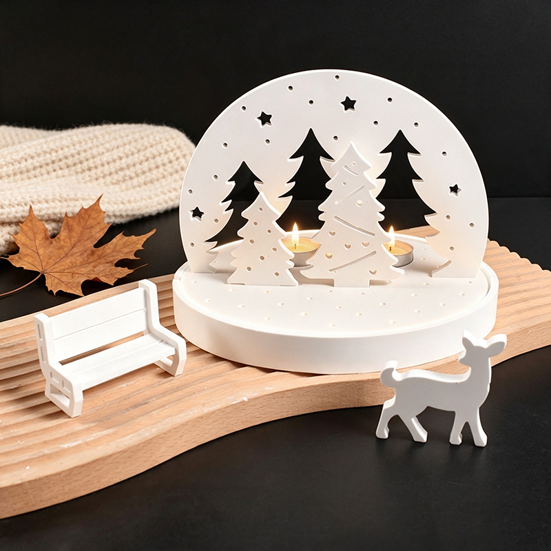 Christmas Elk Tealight Candle  - đánh giá và giá Candle Making Tools