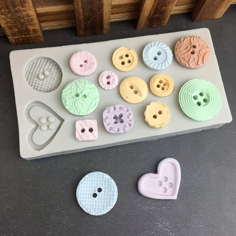 Buttons Shape Silicone Mold Si - đánh giá và giá Candle Making Tools