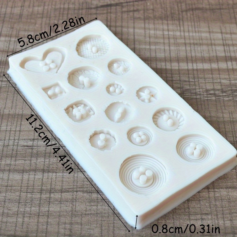 Buttons Shape Silicone Mold Si - đánh giá và giá Candle Making Tools