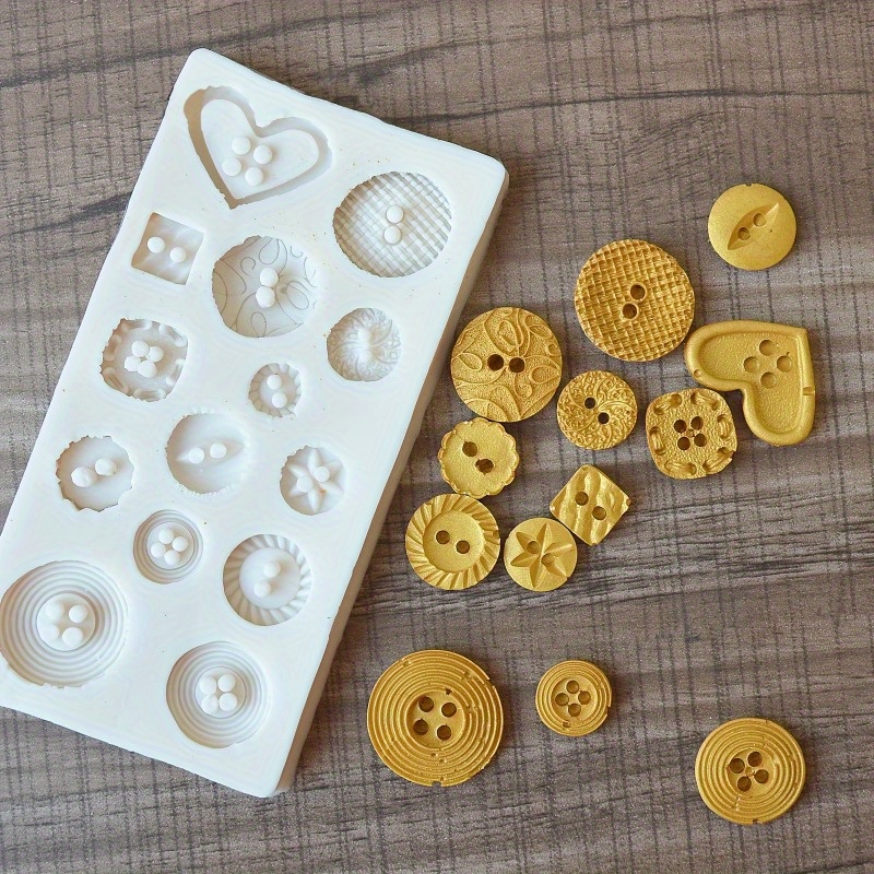 Buttons Shape Silicone Mold Si - đánh giá và giá Candle Making Tools