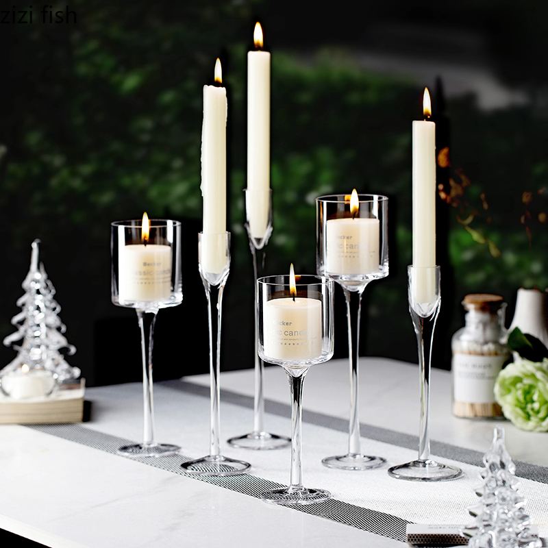 High Footed Glass Candle Holde - đánh giá và giá Candle Making Glass