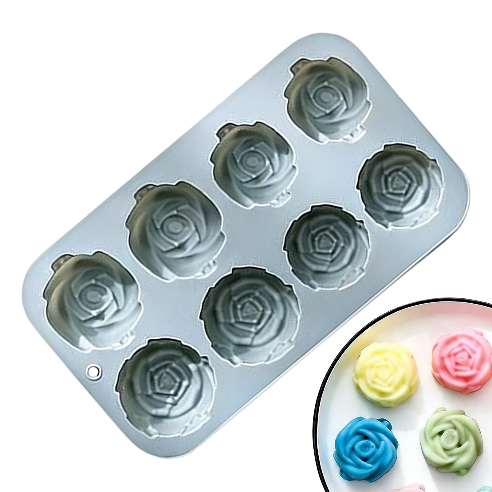 8 Holes Rose Flower Silicone M - đánh giá và giá Candle Making Tools