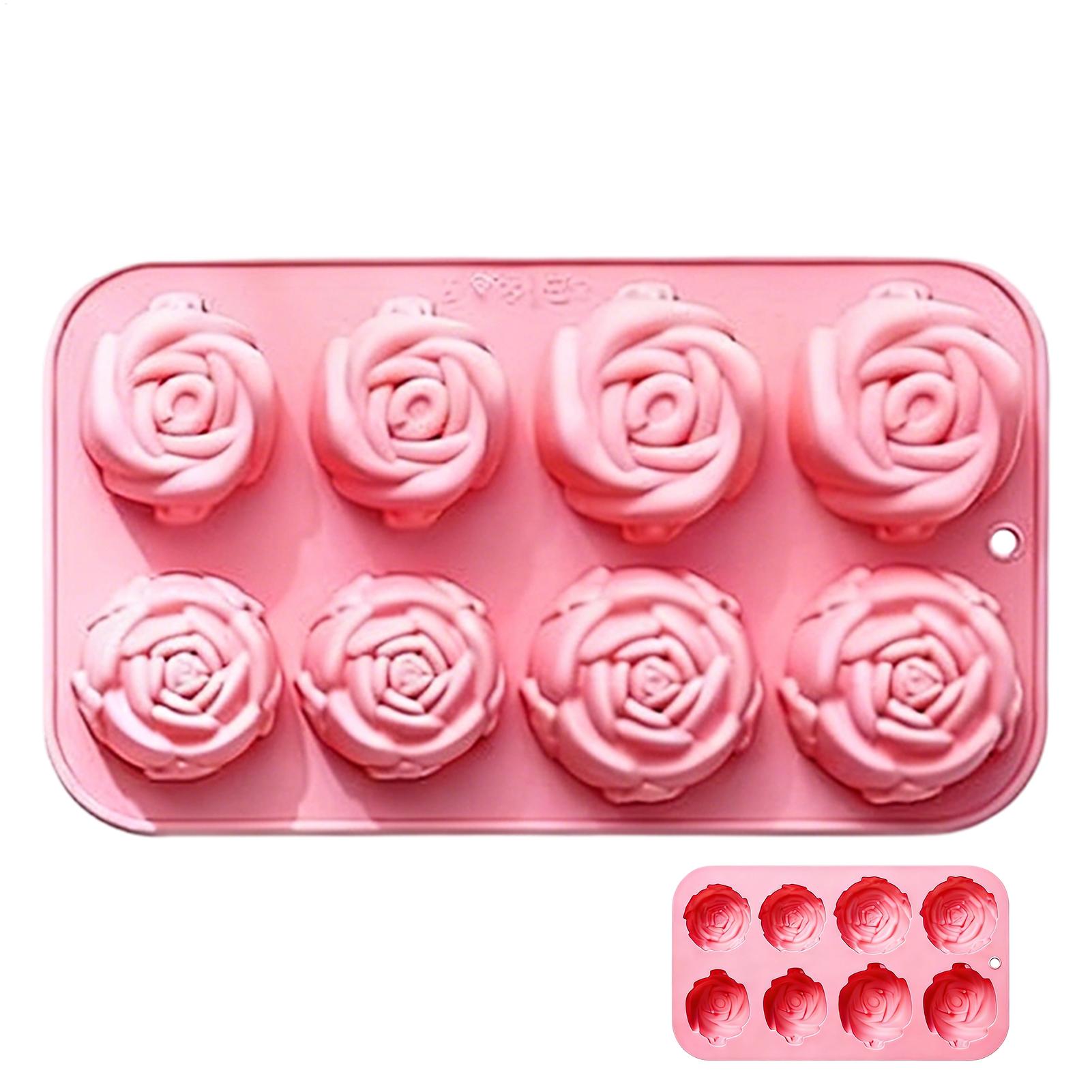 8 Holes Rose Flower Silicone M - đánh giá và giá Candle Making Tools