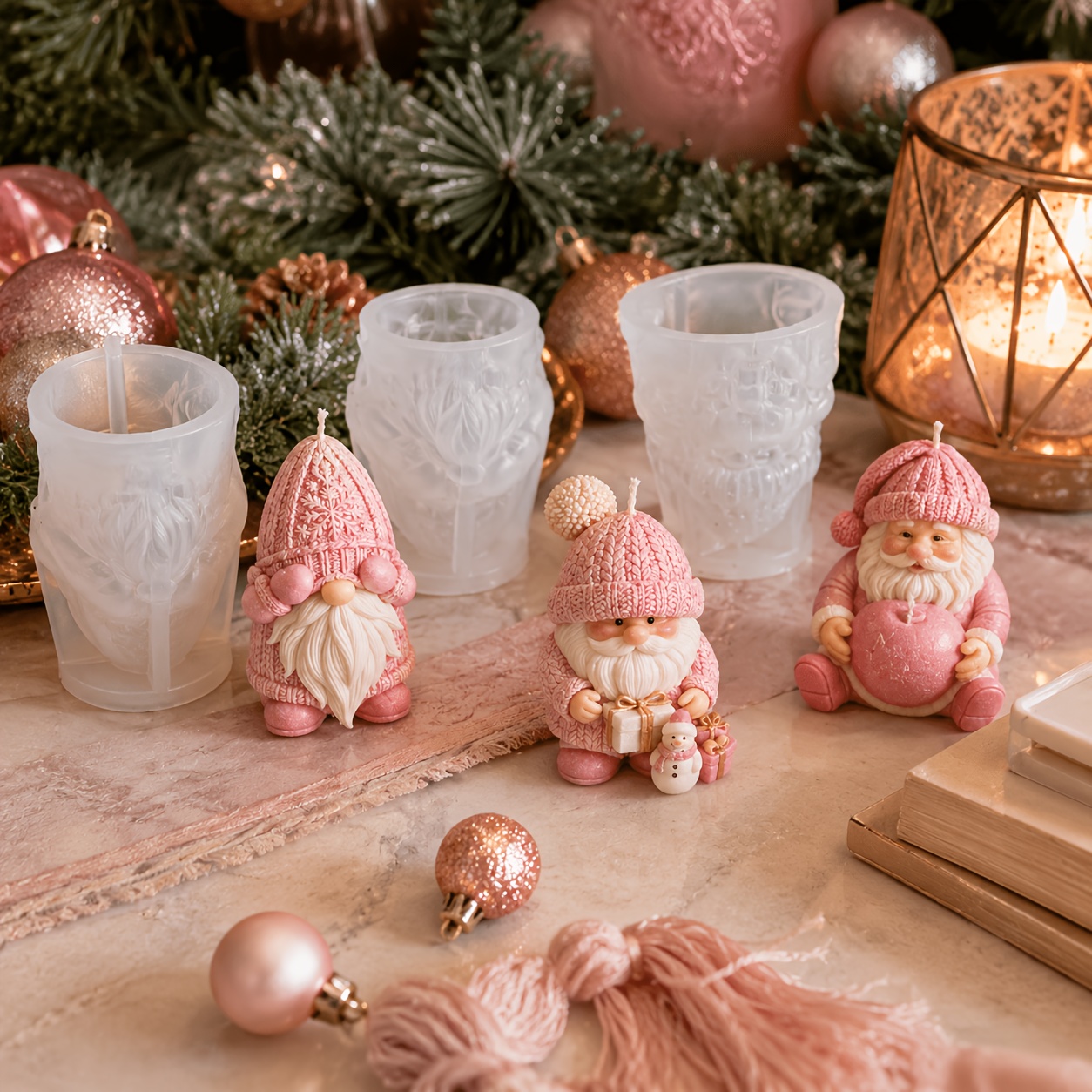 Xmas Holiday Gnome Silicone Ca - đánh giá và giá Candle Making Wax