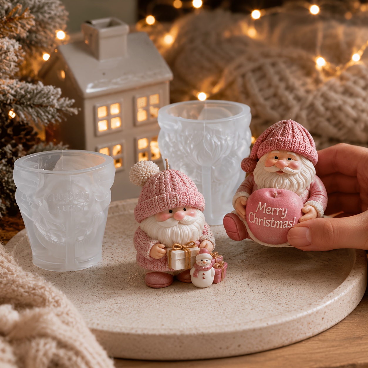 Xmas Holiday Gnome Silicone Ca - đánh giá và giá Candle Making Wax