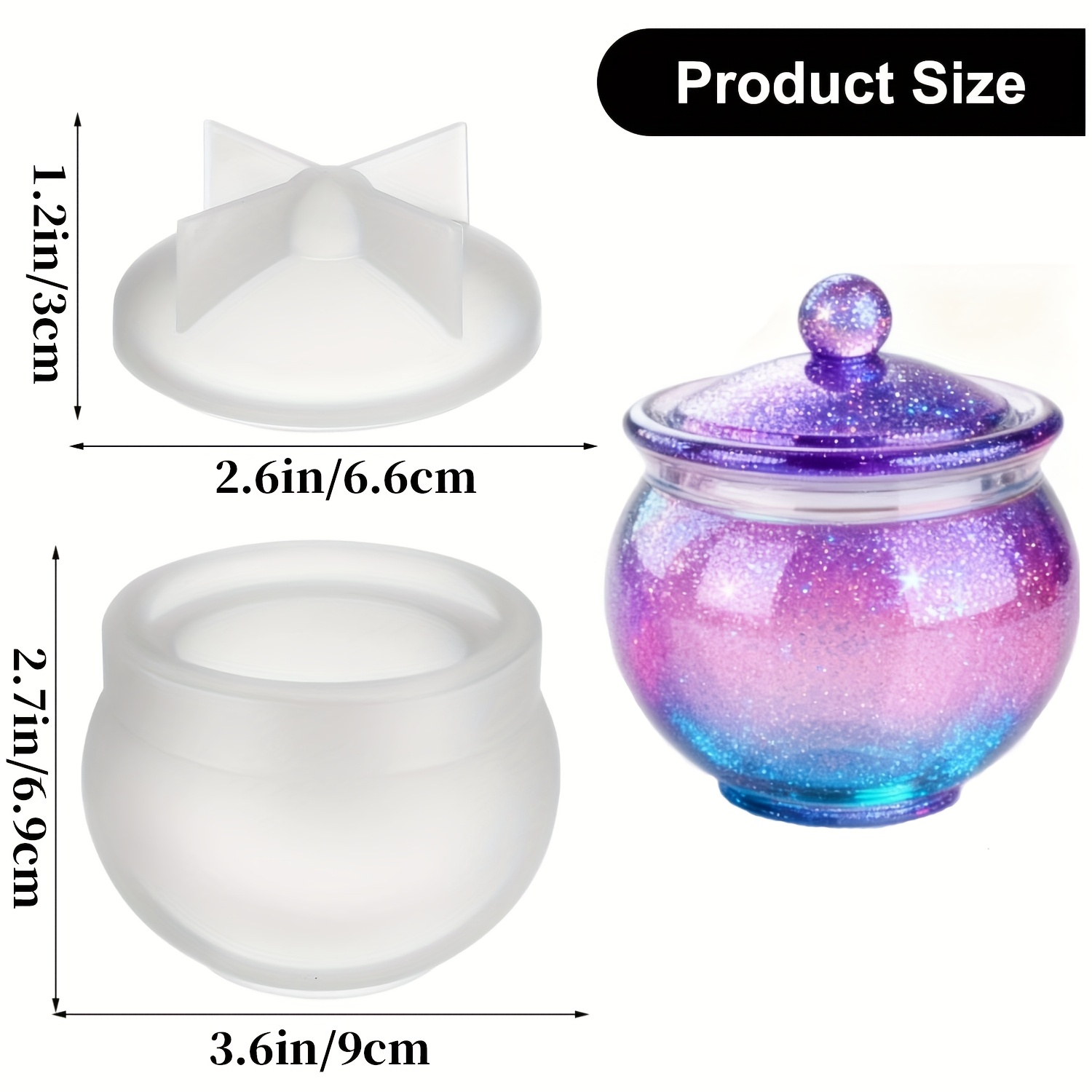 1 set of round resin can molds - đánh giá và giá Candle Making Jug
